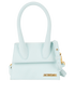 Le Chiquito Moyen, &pound;220, Handbags, Light Blue, Leather, Front view